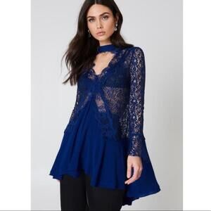 Free People Tell Tale Lace Tunic Dress